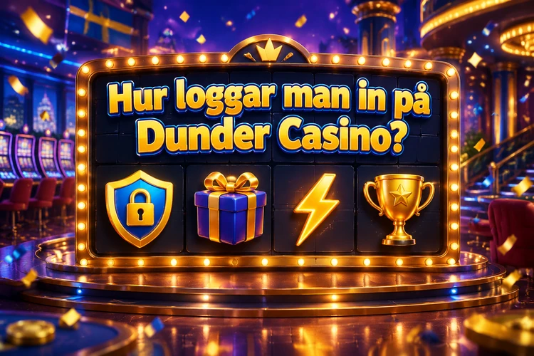 Hur loggar man in på Dunder Casino?